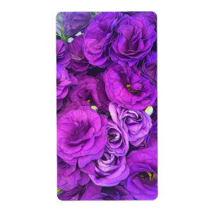 Purpurfärgade Lisianthus blommor Fraktsedel