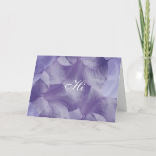 Purpurfärgade måneblommaPetals Kort