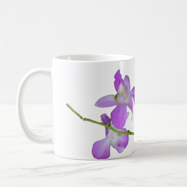 Purpurfärgade Orchids Kaffemugg (Vänster)