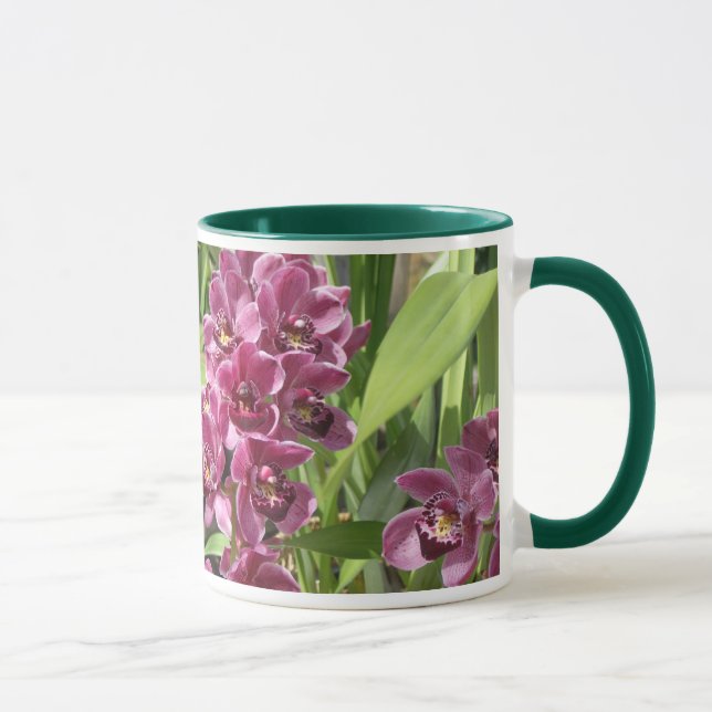 purpurfärgade orchids mugg (Höger)