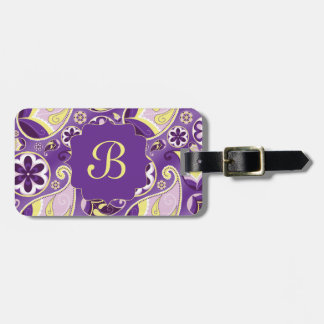 Purpurfärgade Paisley slätar lutningbakgrund Bagagebricka