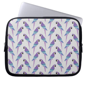 Purpurfärgade papegojor laptop fodral