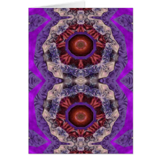 Purpurfärgade passioner hälsningskort