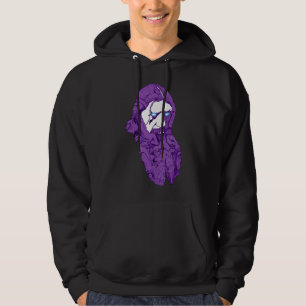 Purpurfärgade Periliminal Rasputin Sweatshirt Med Luva