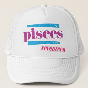 Purpurfärgade Pisces Keps