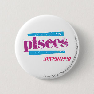 Purpurfärgade Pisces Knapp