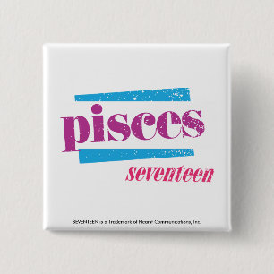 Purpurfärgade Pisces Knapp