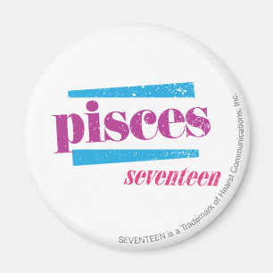 Purpurfärgade Pisces Magnet