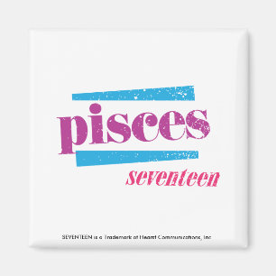 Purpurfärgade Pisces Magnet