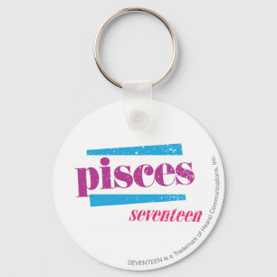 Purpurfärgade Pisces Nyckelring