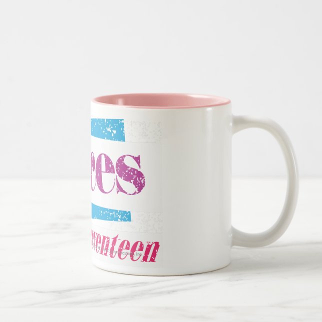 Purpurfärgade Pisces Två-Tonad Mugg (Höger)