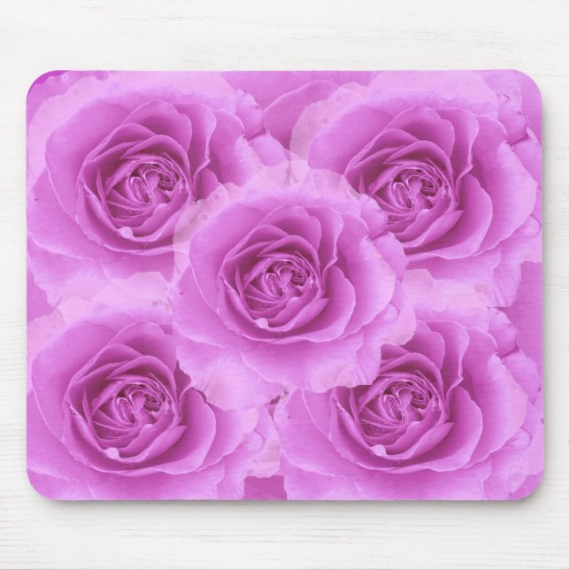 Purpurfärgade ro Mousepad Musmatta (Framsidan)