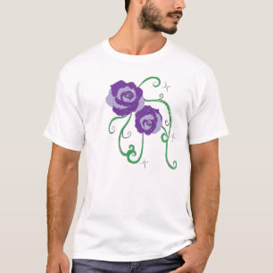 Purpurfärgade ro tee