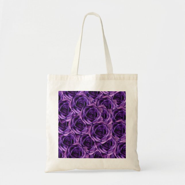 Purpurfärgade ro ToteBag Tygkasse (Framsidan)