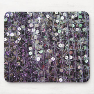 Purpurfärgade Sequins & pärlor Musmatta