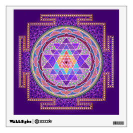 Purpurfärgade Sri Yantra