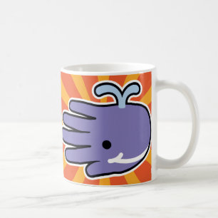 Purpurfärgade valleenden kaffemugg