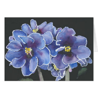 Purpurfärgade Violets Hälsningskort