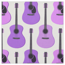 Purpurfärgat akustiskt gitarrmönster tyg