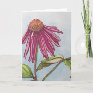 Purpurfärgat Coneflower HÄLSNINGKORT Kort