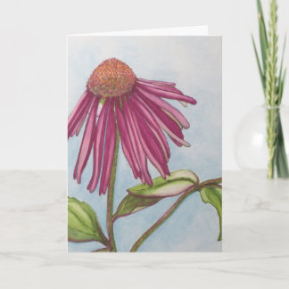 Purpurfärgat Coneflower HÄLSNINGKORT Kort