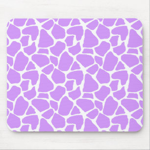 Purpurfärgat girafftryck Mousepad Musmatta