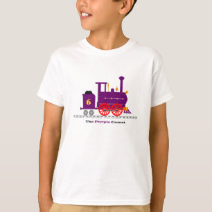 Purpurfärgat komet t shirt
