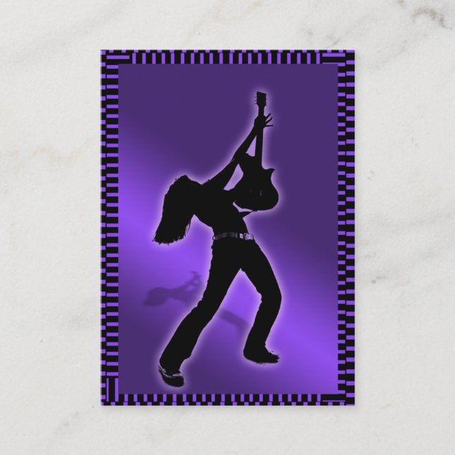 "Purpurfärgat majestätiskt" knubbigt kort (Framsida)