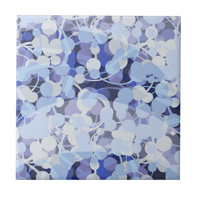 Purpurfärgat Microbemönster Kakelplatta (Framsidan)