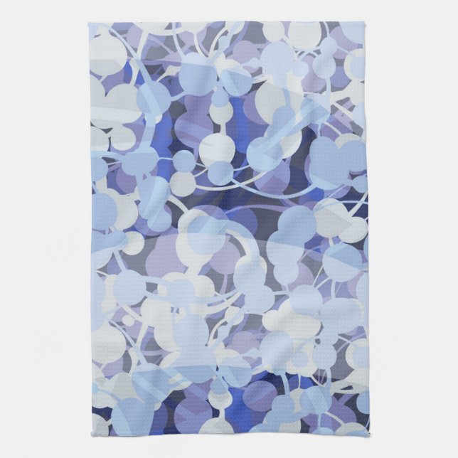 Purpurfärgat Microbemönster Kökshandduk (Vertikal)