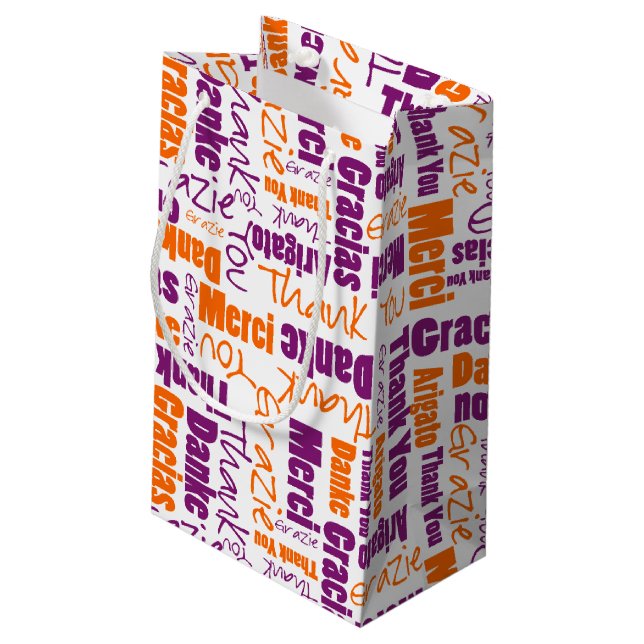 Purpurfärgat och orange tackordmoln (Baksidan Vinklad)