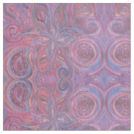 purpurfärgat och rosa paisley blommigttyg tyg