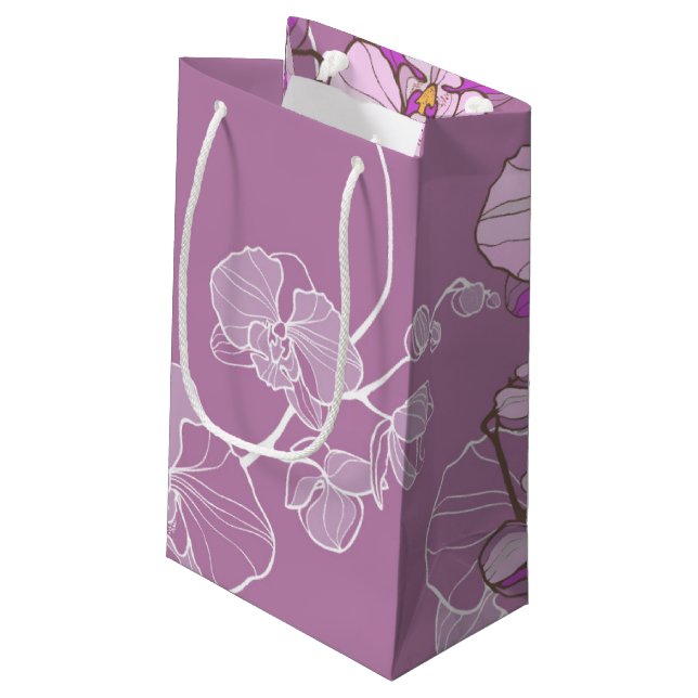 Purpurfärgat Orchidmönster (Baksidan Vinklad)