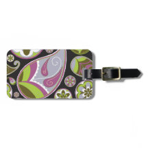 Purpurfärgat Paisley mönster