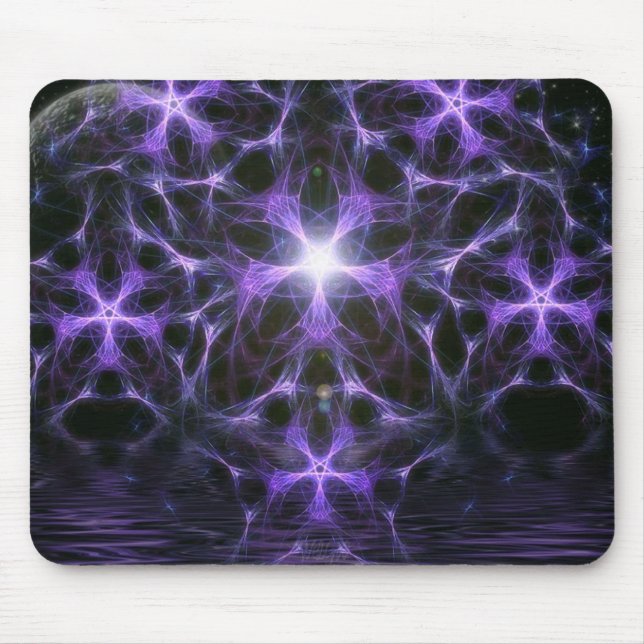 Purpurfärgat planet Mousepad Musmatta (Framsidan)