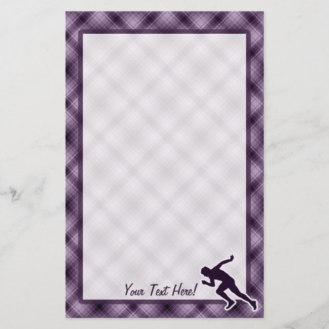 Purpurfärgat spring brevpapper (Framsida)