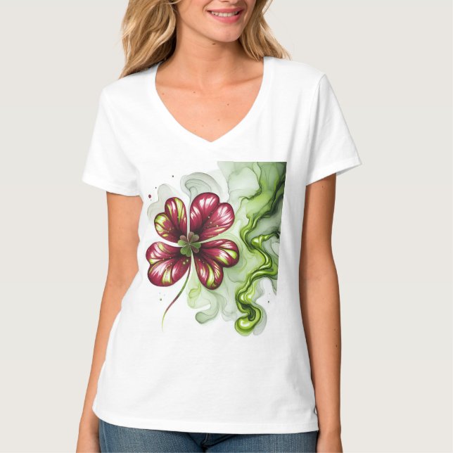 PURPURKLÖVERBLOMMA T SHIRT (Framsida)