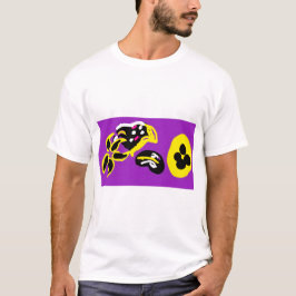 Purpurkolibri och blommor t shirt