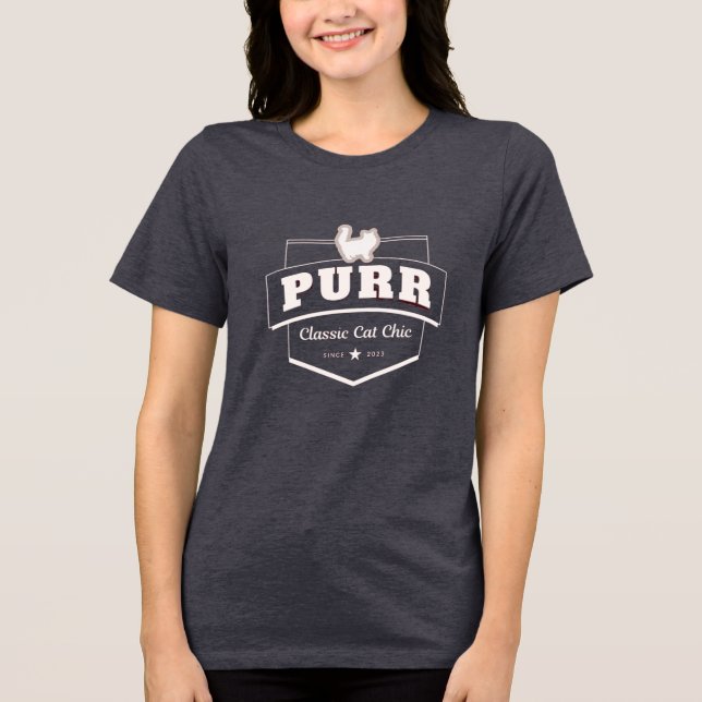 Purr el amor por los gatos  t shirt (Framsida)