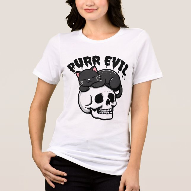 PURR EVIL T SHIRT (Framsida)