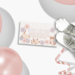 Purr-fec Shower Cats Blommigt Girl Bokar för Baby Tilläggskort
