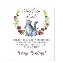 Purr-Fect Baby Shower Nappar Hunt Game