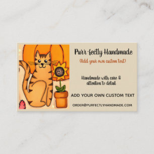 Purr-fect-diagram i kattunge visitkort