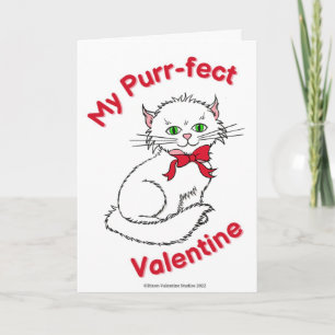Purr-Fect-kort på Alla hjärtans dag Kort