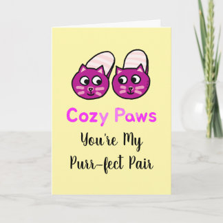 Purr-fect Pair Cat Valentine Card Kort