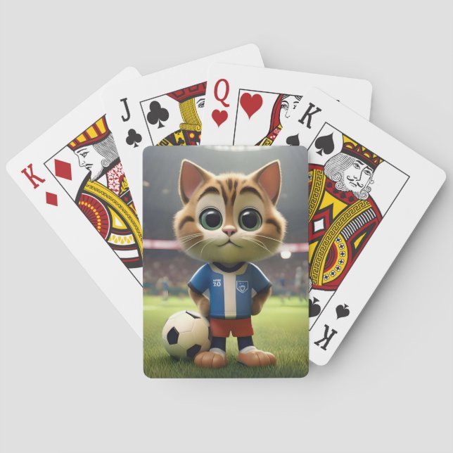 "Purr-fect Striker: 3D-fotvårdsmatta" Casinokort (Baksidan)
