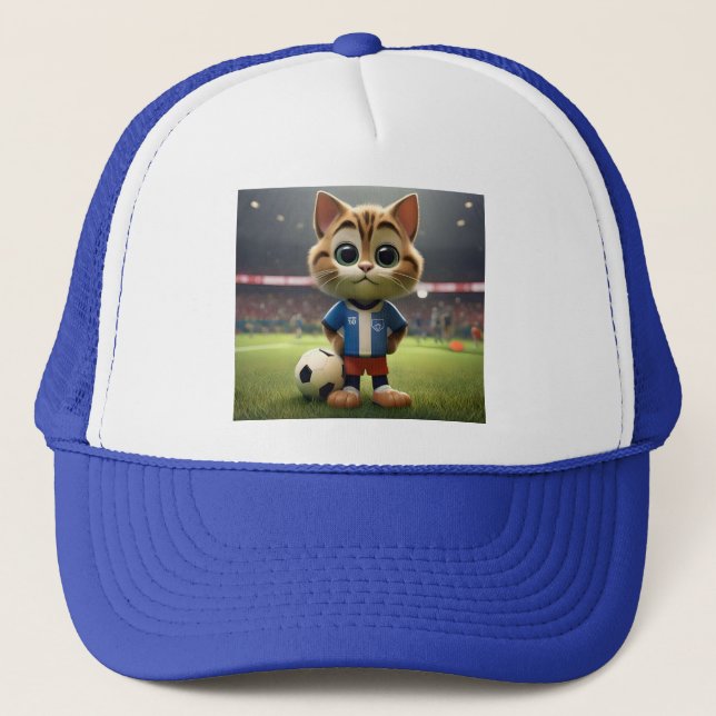 "Purr-fect Striker: 3D-fotvårdsmatta" Keps (Framsida)