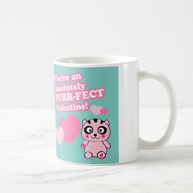 Purr-Fect Valentine-Alla hjärtans dag mugg (Höger)