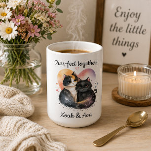Purr-fekt Tillsammans Katt Kaffemugg