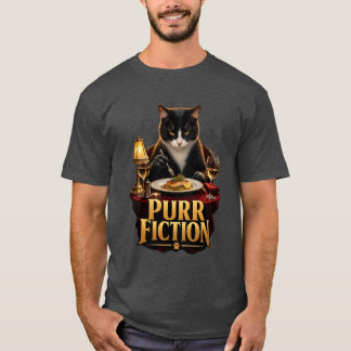 Purr Fiction Cat Comedy T Shirt
